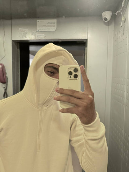 HALF ZIP BALACLAVA HOODIE LIMITED EDITION ( OVERSIZED FIT )