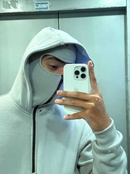 HALF ZIP BALACLAVA HOODIE LIMITED EDITION ( OVERSIZED FIT )